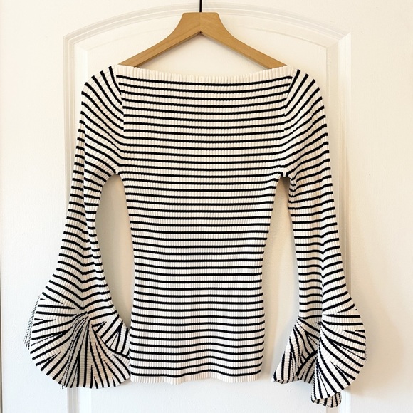 A.L.C. Aster Striped Long Sleeve Top NWT - Picture 2 of 13